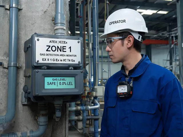 Hazardous area gas detection equipment
